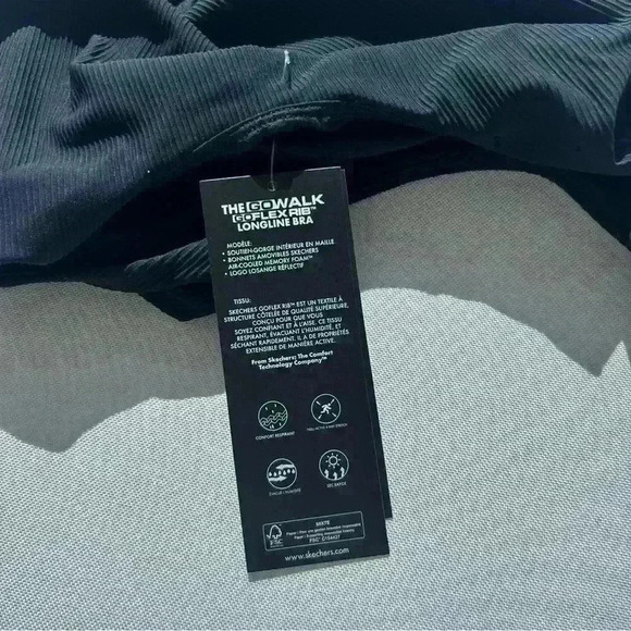 Skechers GO FLEX RIB Longline Bra + Shorts Set - Picture 5 of 11